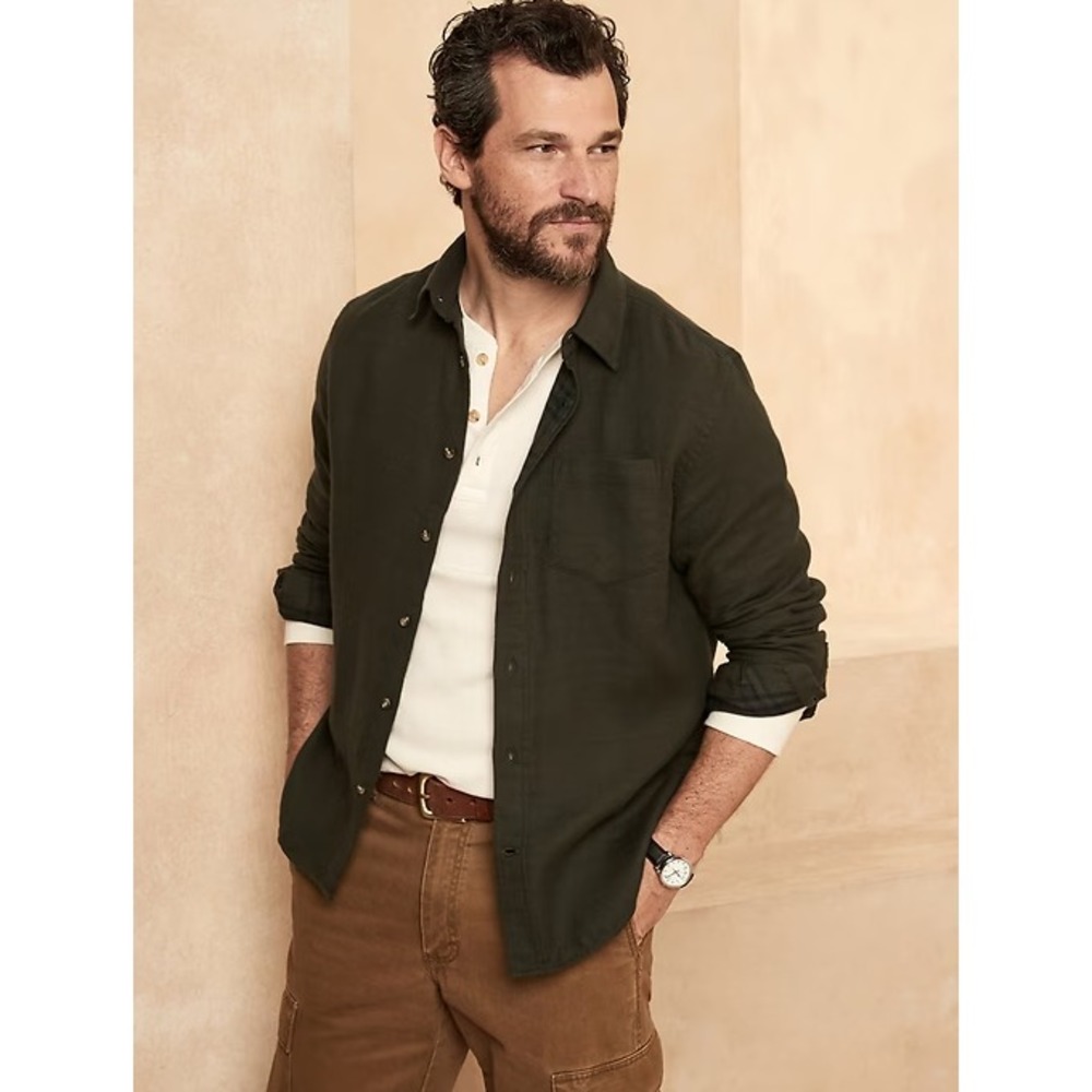 Men's Dark Green Shirt
